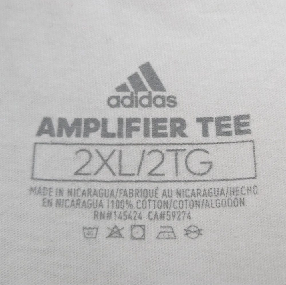 Adidas T-Shirt Golf Cart Graphic Short Sleeve Amplifier Tee Cotton White XXL NWT